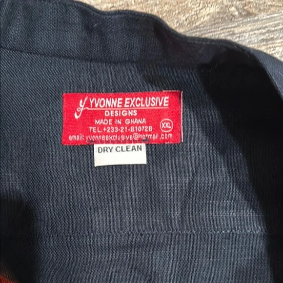 Vintage Stylish Black and Red Striped Shirt Jacket - Picture 2 of 3